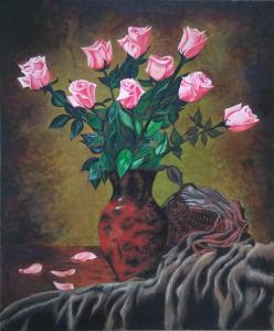 Mrs.Rumki Bose Tagore-Oil on canvas
