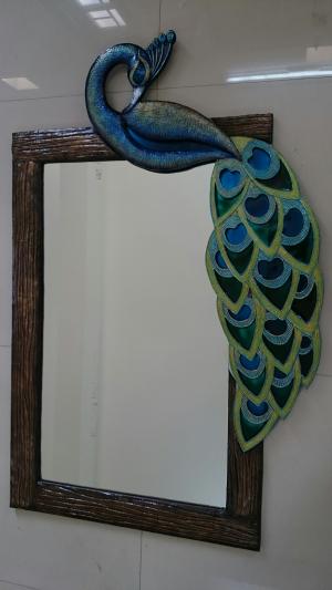 Peacock Mirror Frame